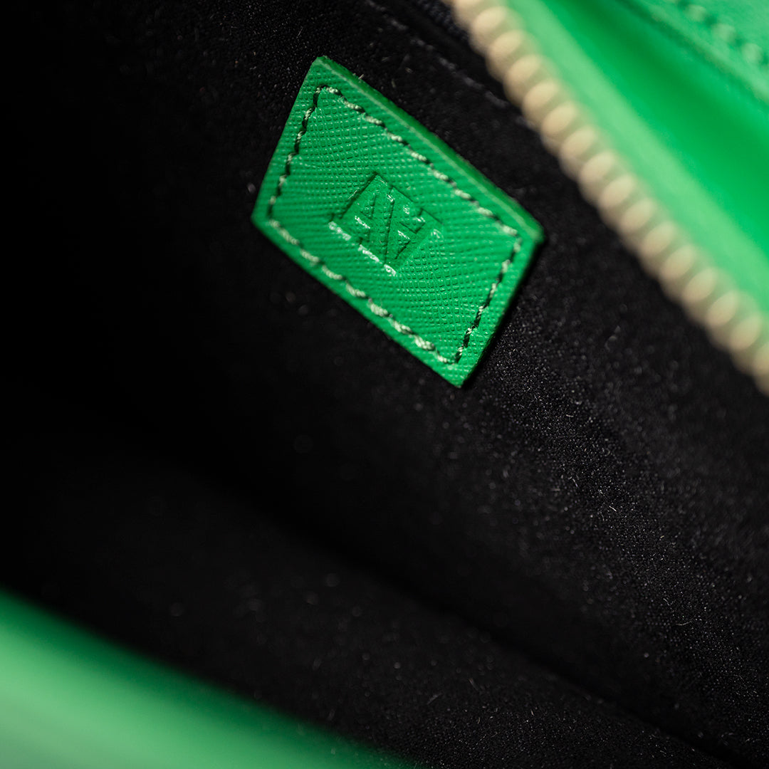 Green Double A Saddle Bag