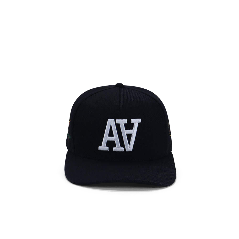 Black Double A Snapback