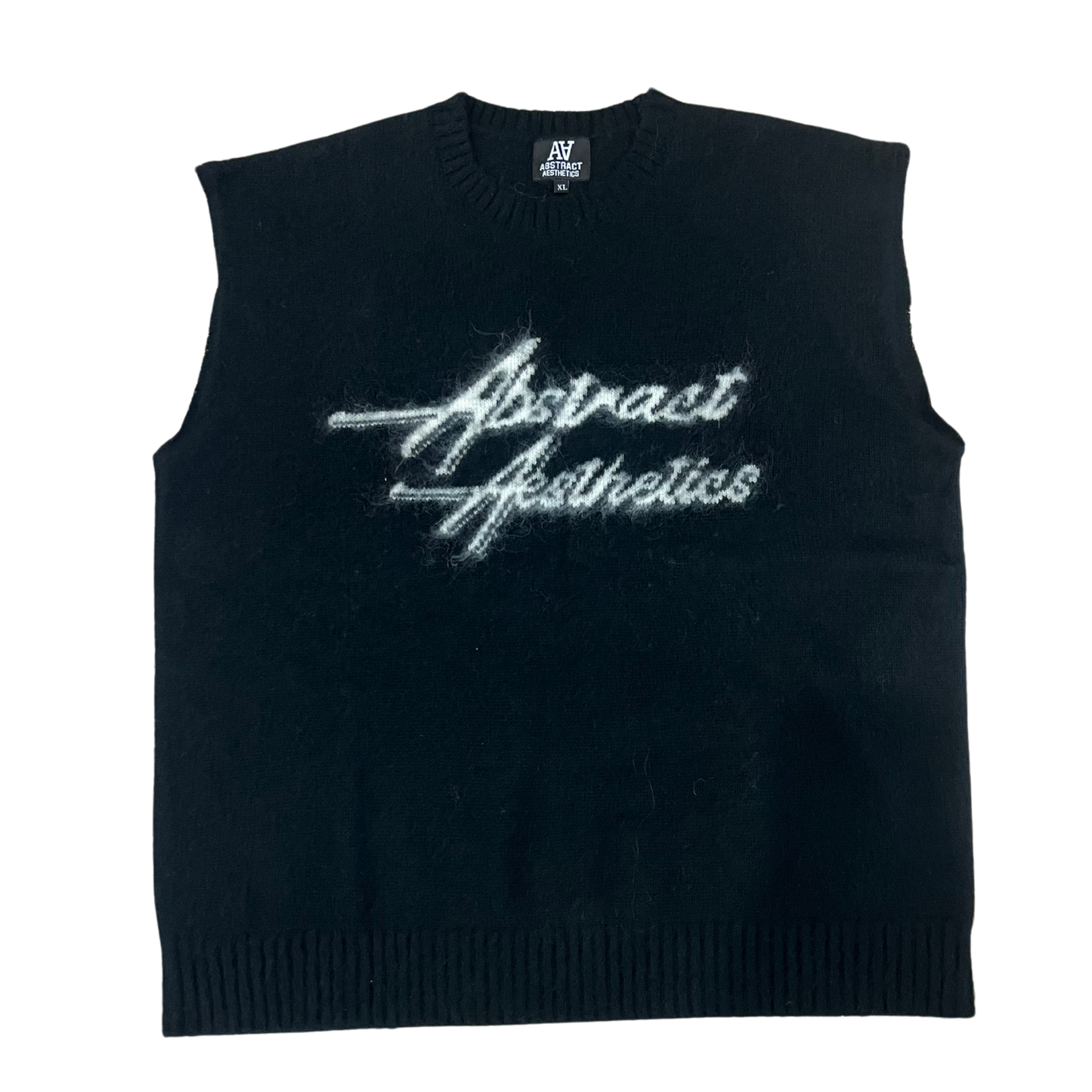 Raw Edge Mohair Wool Vest
