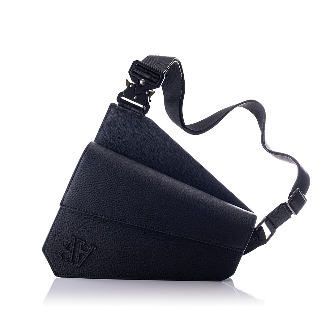 Black Double A Saddle Bag