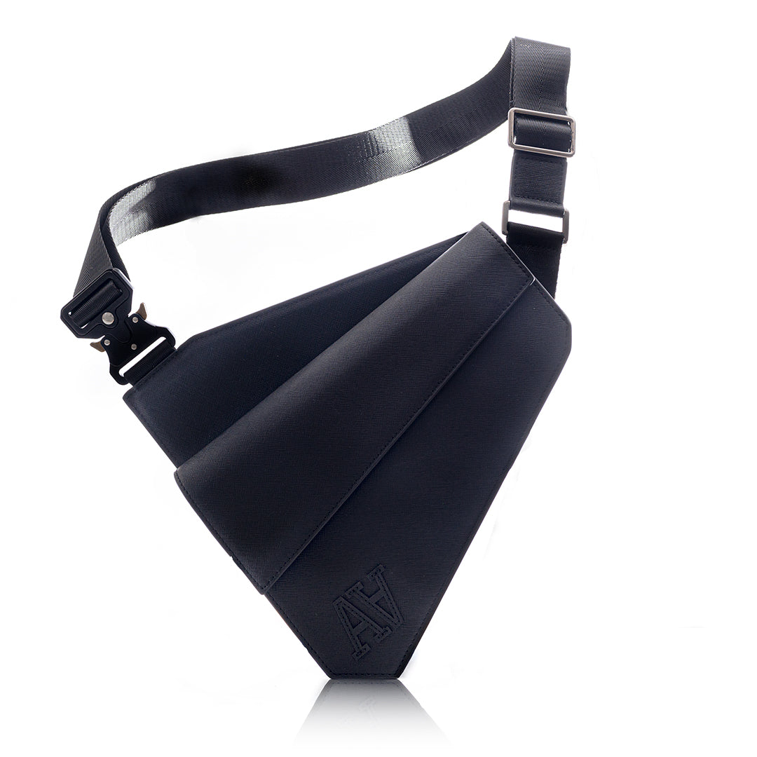 Black Double A Saddle Bag
