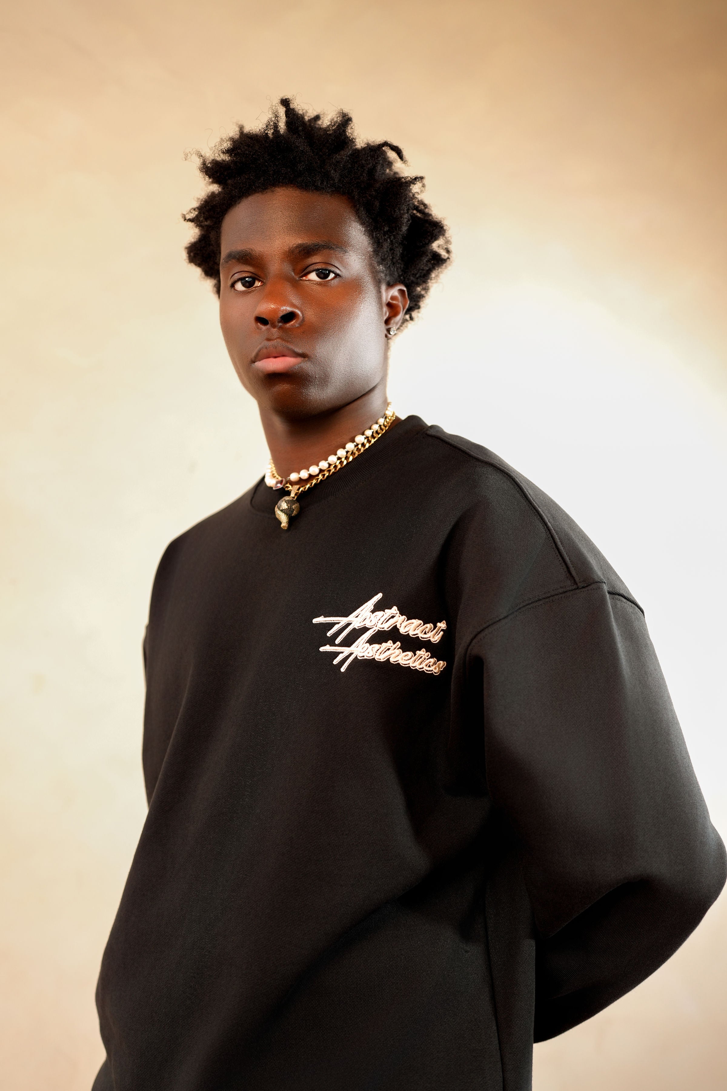 Black Everyday Aesthetics Crewneck – Abstract Aesthetics