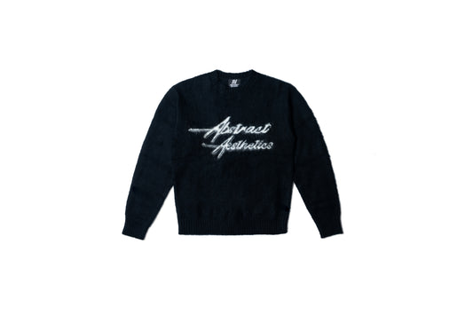 Black Aesthetics Mohair Wool Sweater