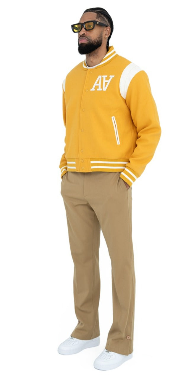 Mustard Double A Teddy Jacket