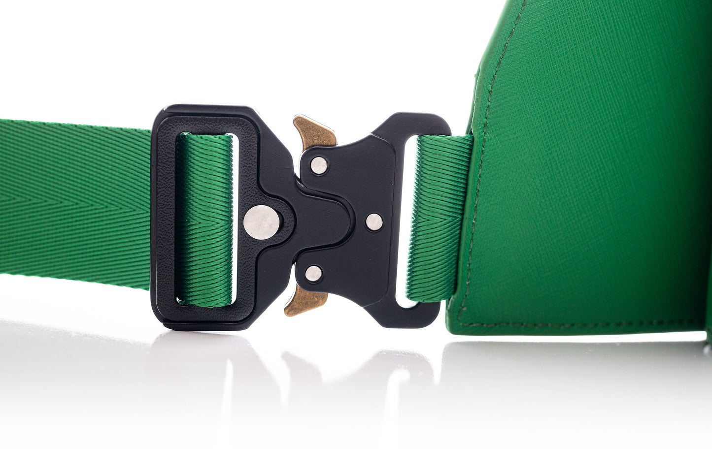 Green Double A Saddle Bag