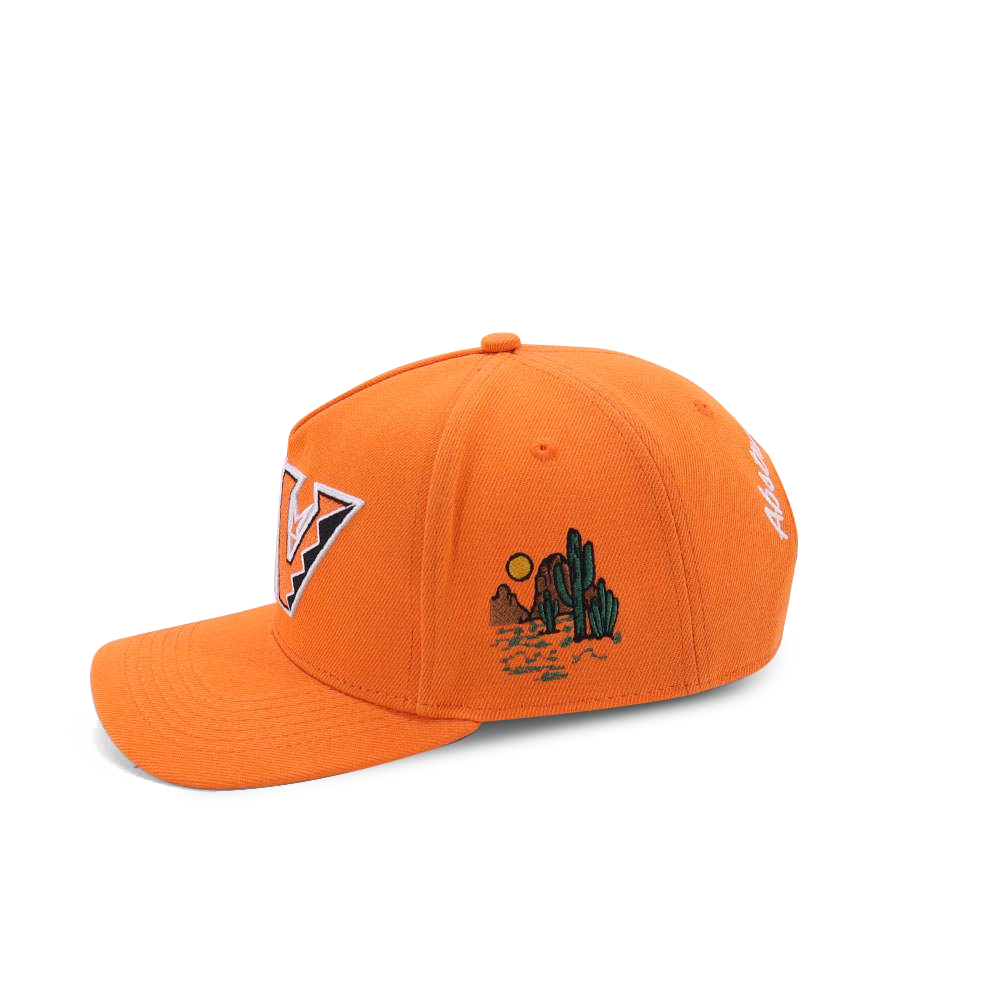 Orange Double A Desert Snapback