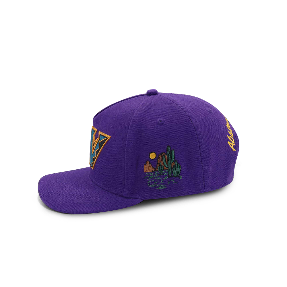 Purple Double A Desert Snapback