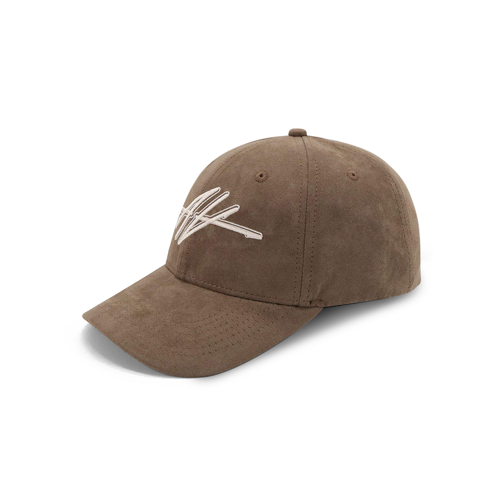 Taupe Suede Double A Cap
