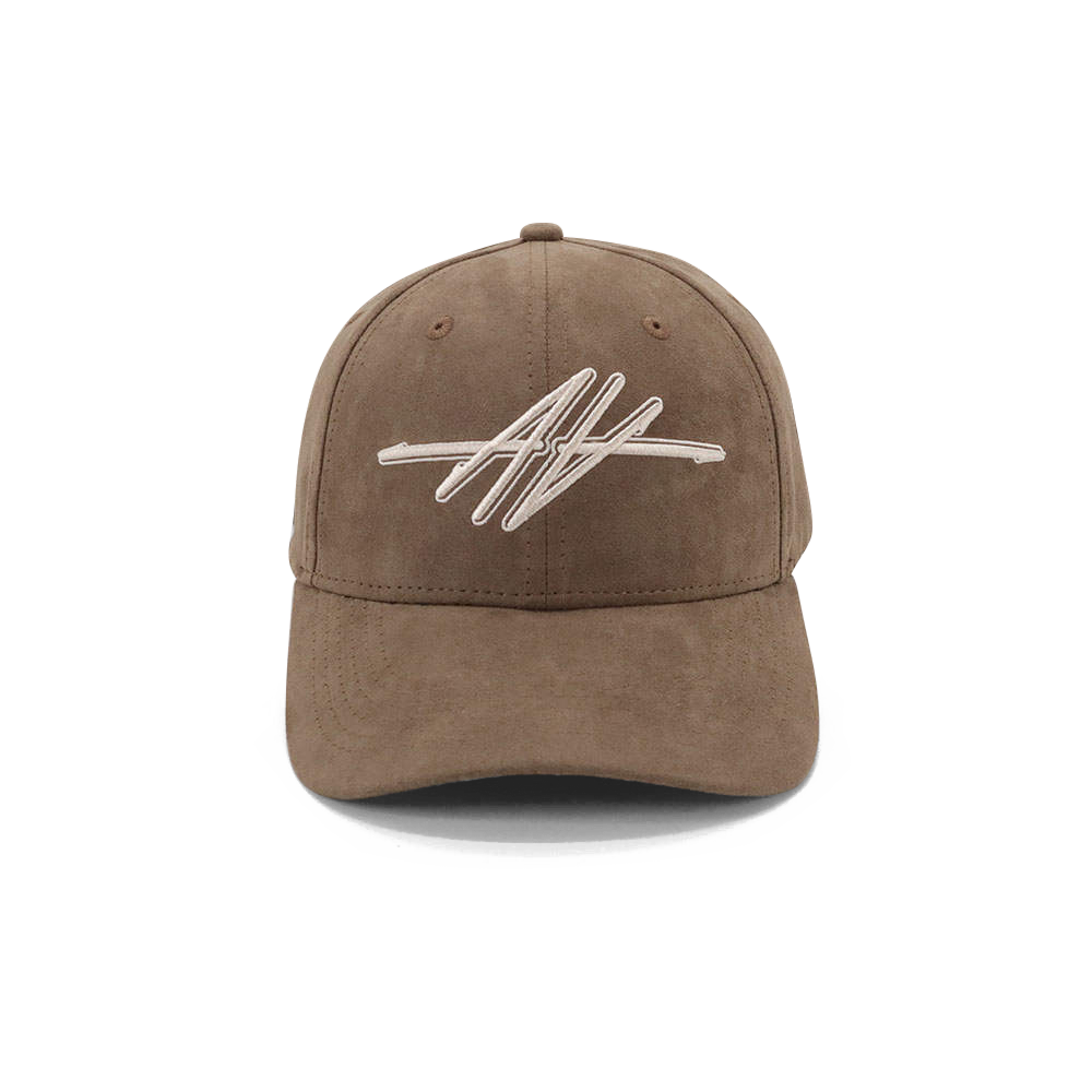 Taupe Suede Double A Cap