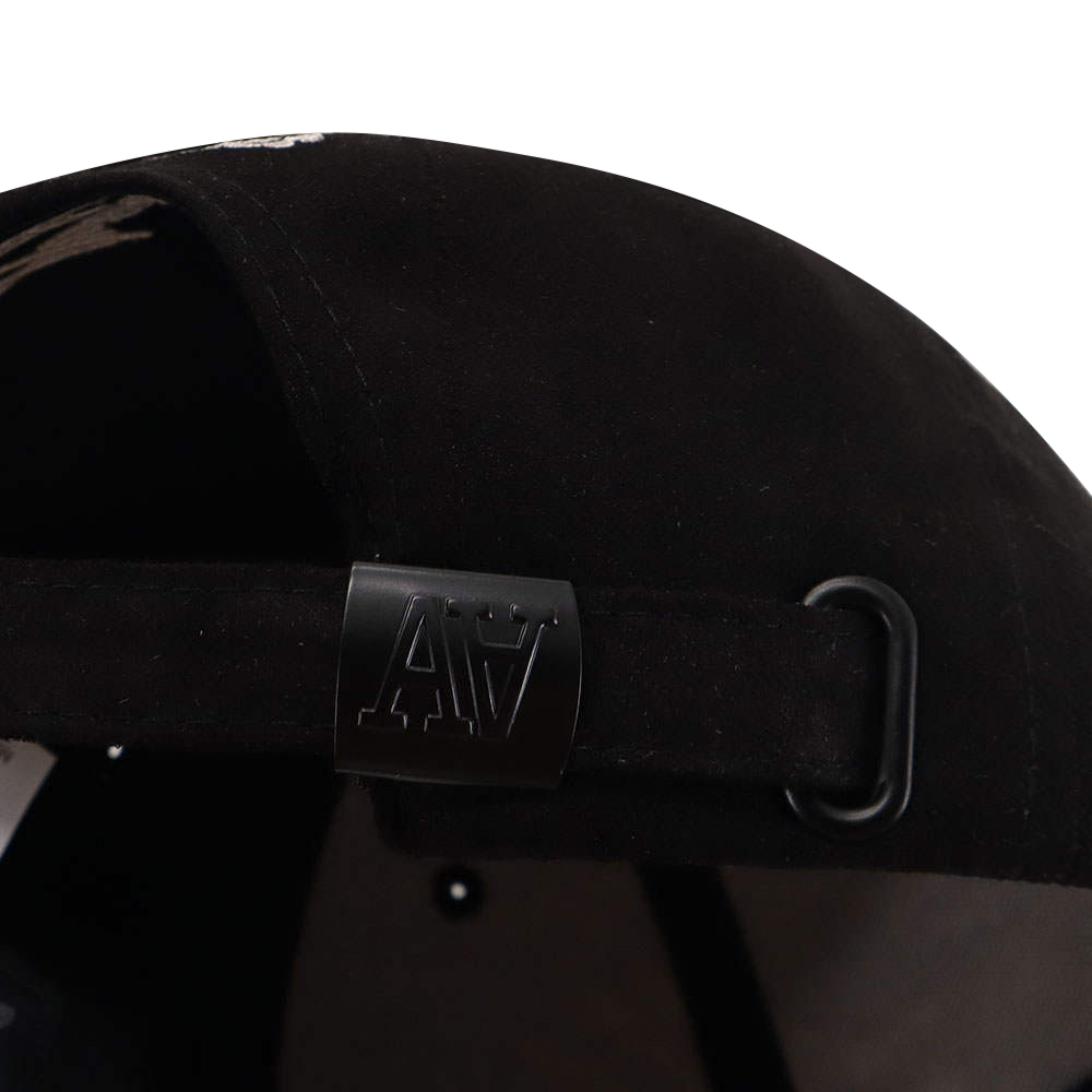 Black Suede Double A Cap