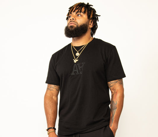 Black Double A Tee