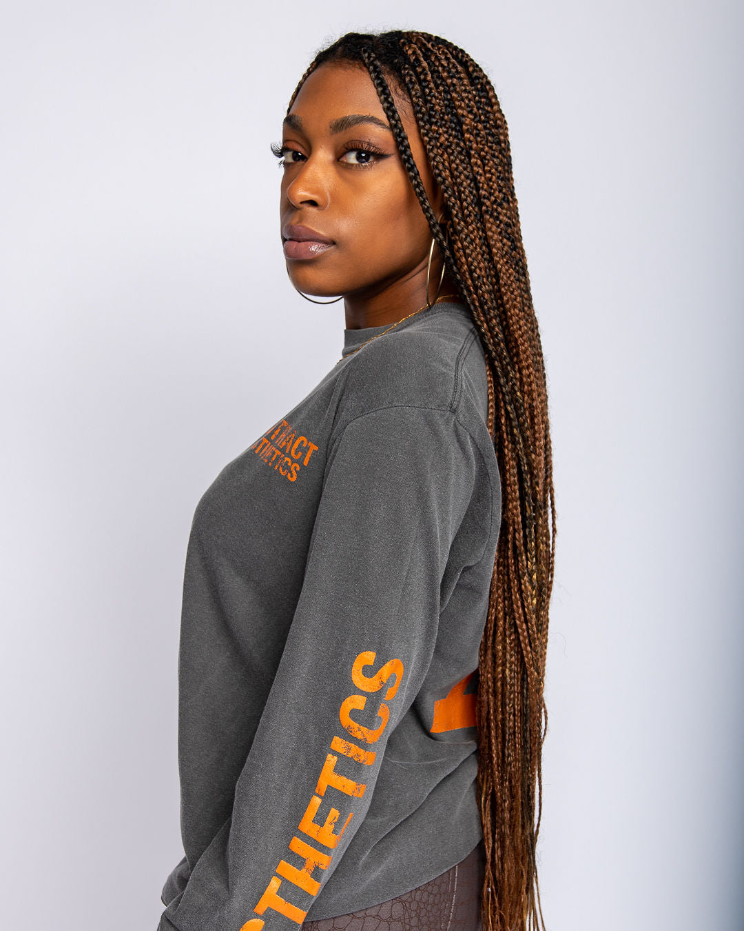 Aged Black Vintage Aesthetics LS Tee