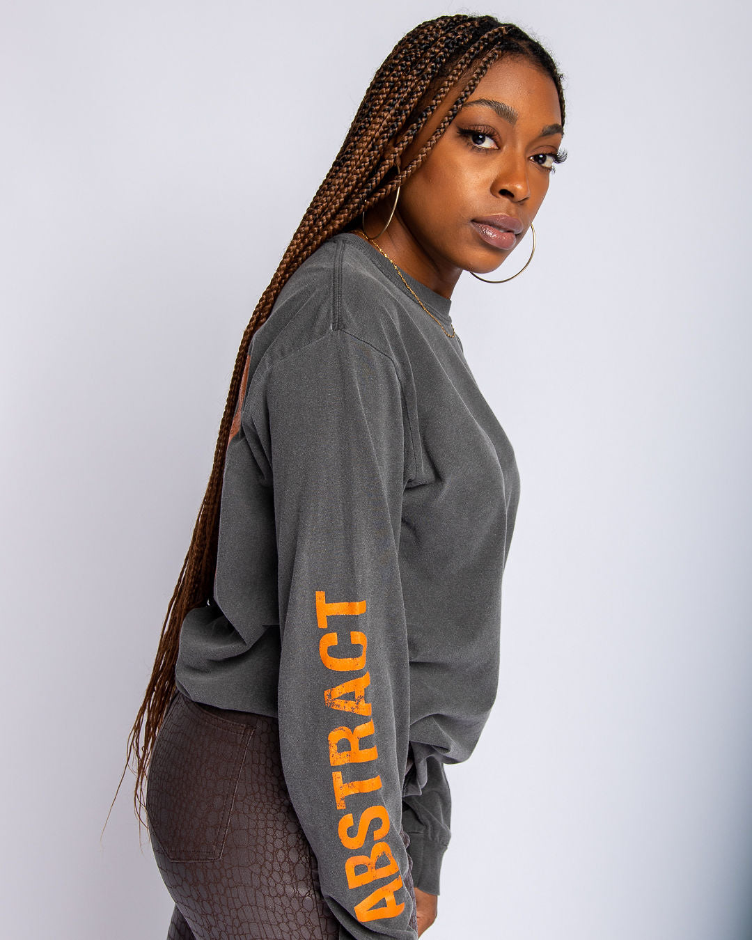 Aged Black Vintage Aesthetics LS Tee