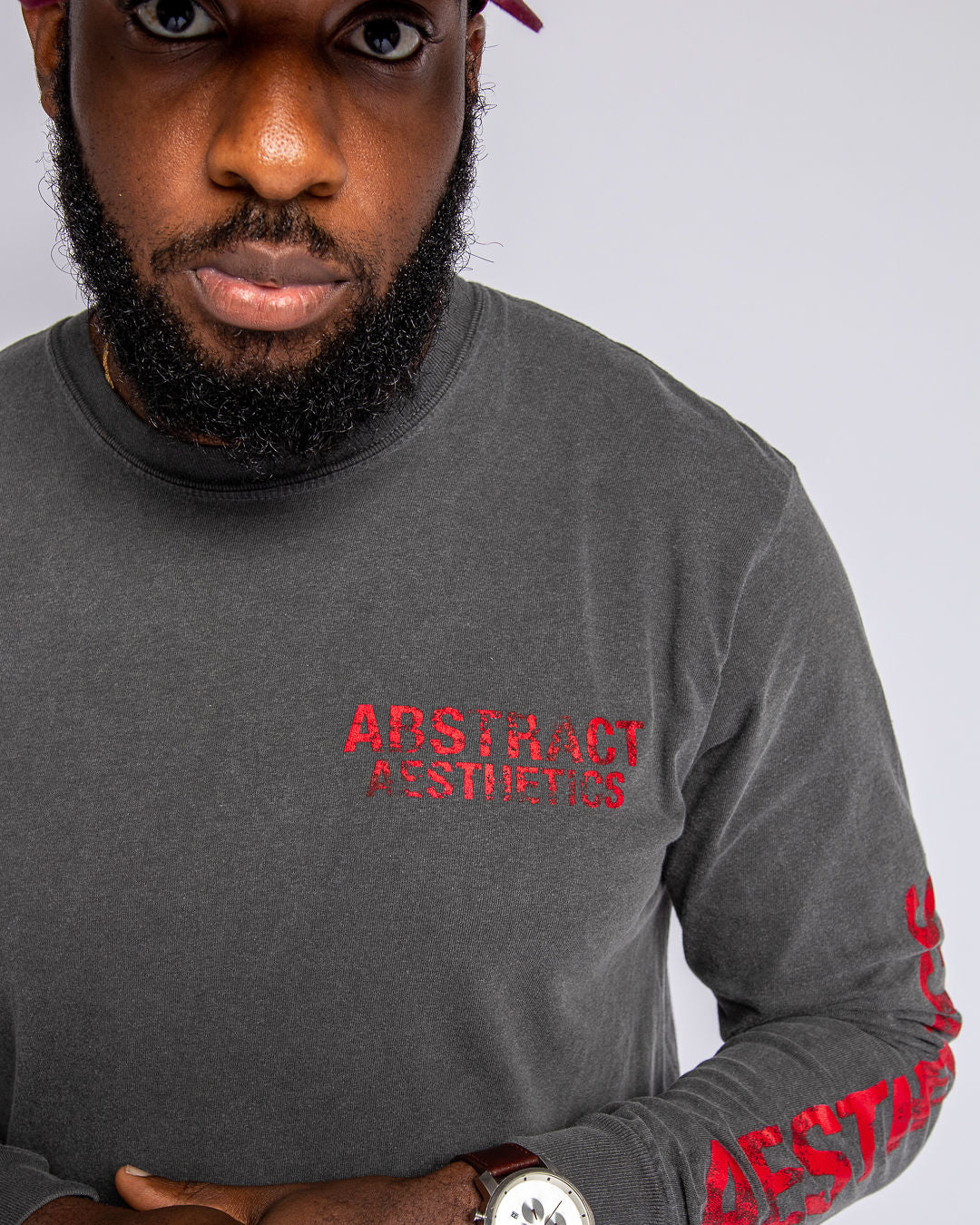 Aged Black Vintage Aesthetics LS Tee