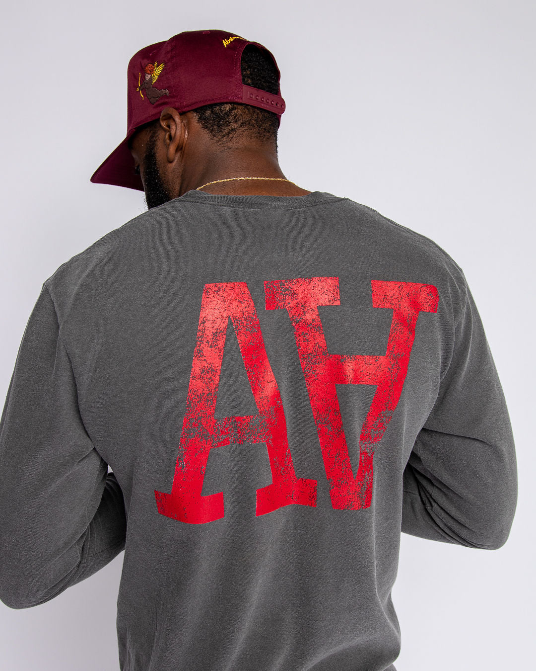 Aged Black Vintage Aesthetics LS Tee
