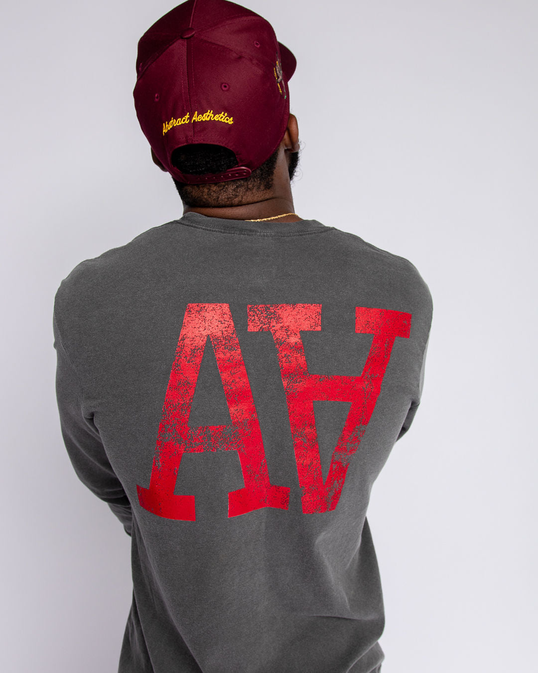 Aged Black Vintage Aesthetics LS Tee