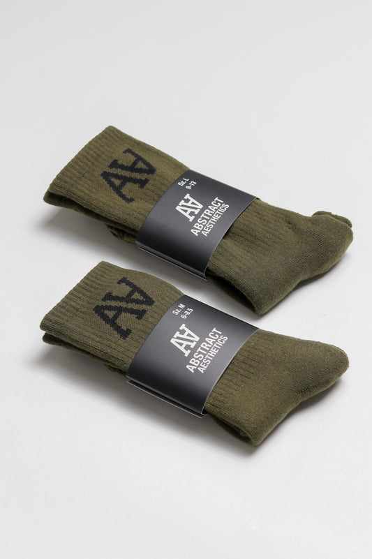 Olive Green Double A Socks