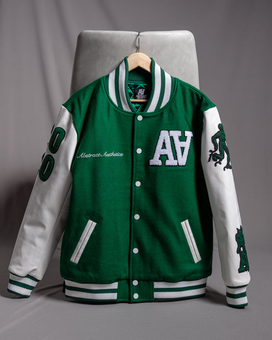 Varsity Green Double A Anniversary Letterman