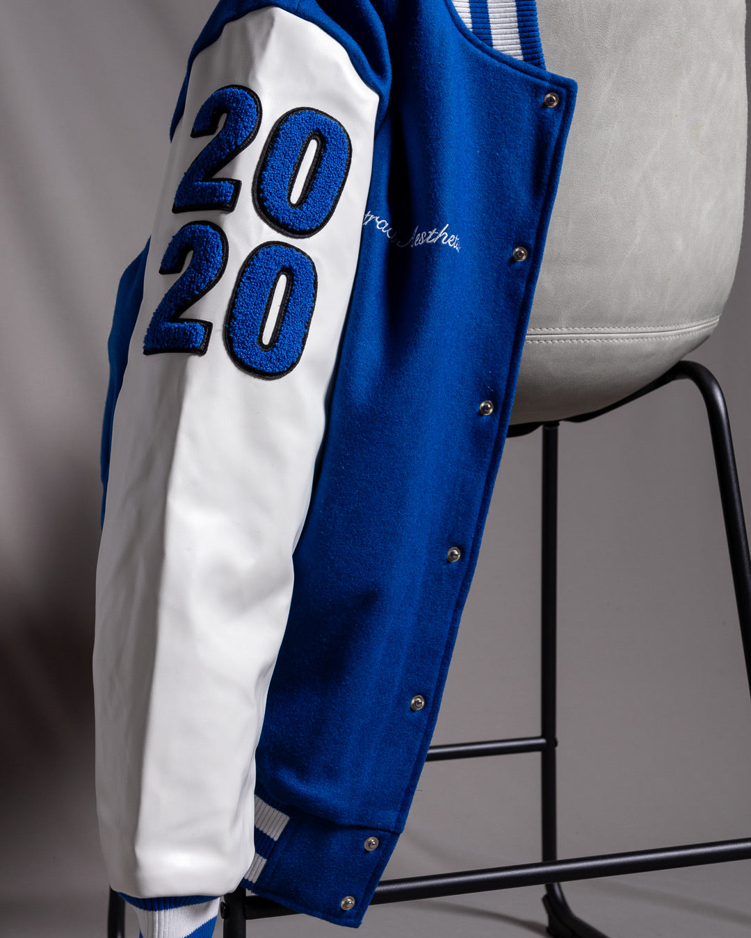 Varsity Royal Blue Double A Anniversary Letterman