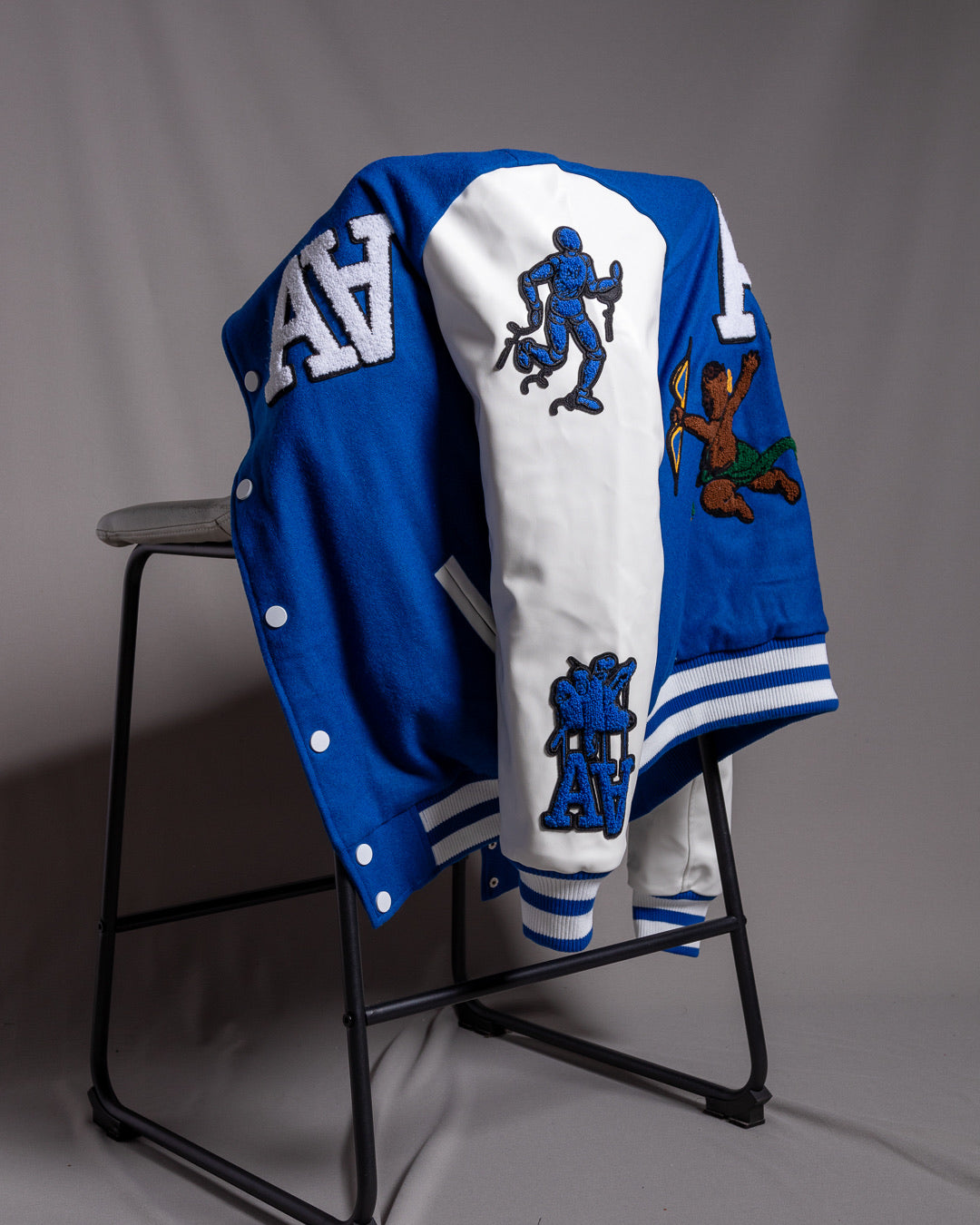 Varsity Royal Blue Double A Anniversary Letterman