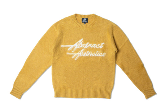 Mustard Aesthetics Mohair Wool Sweater