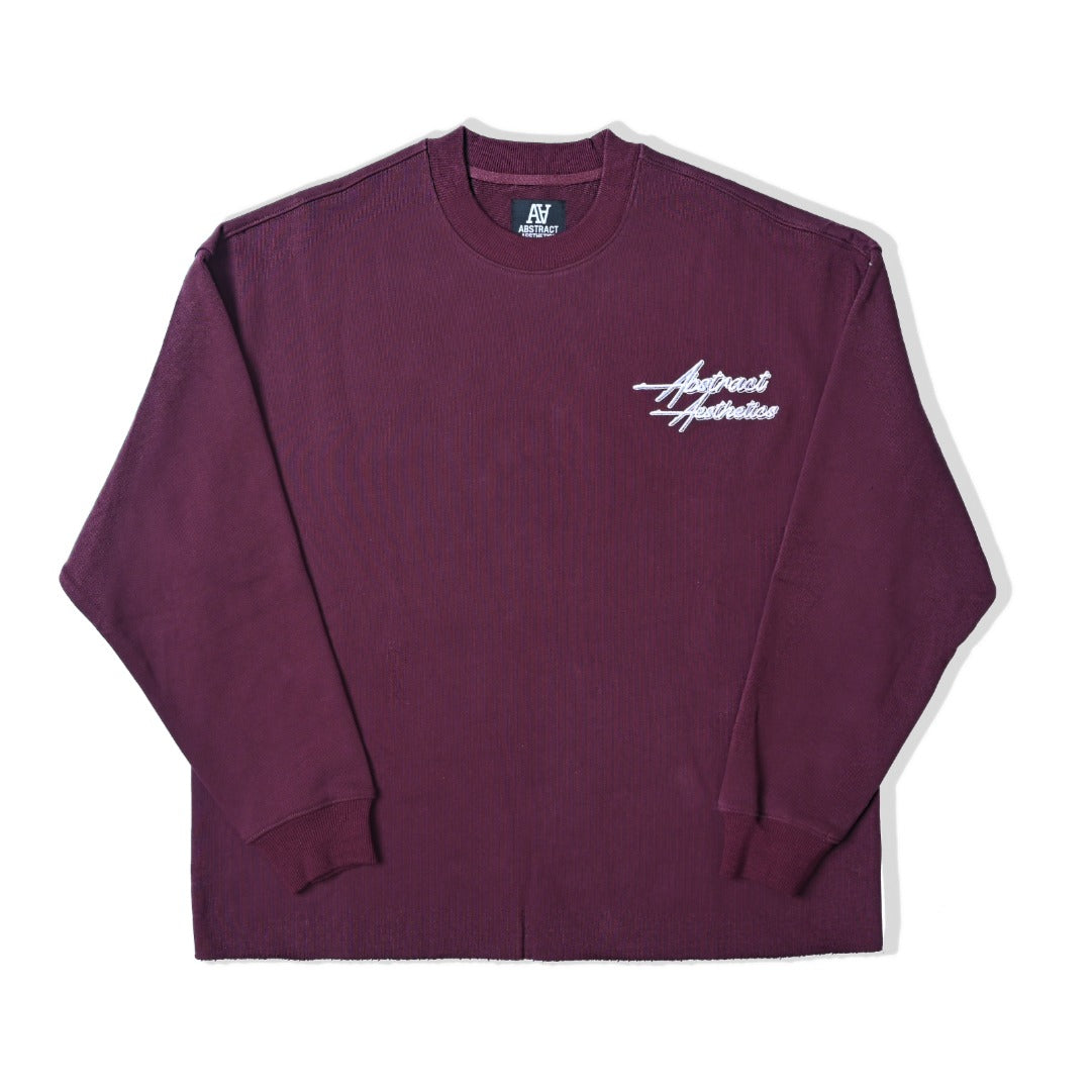 Maroon Double A Crewneck